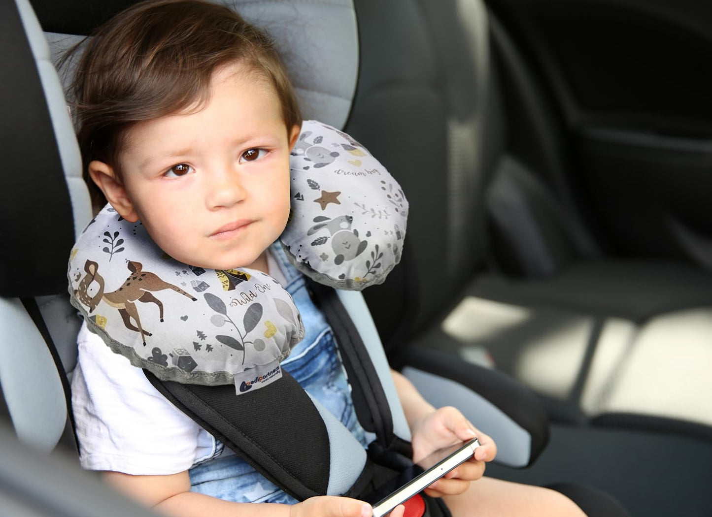 Medi Partners beebi kaelapadi reisiks, 100% puuvill ja plüüs