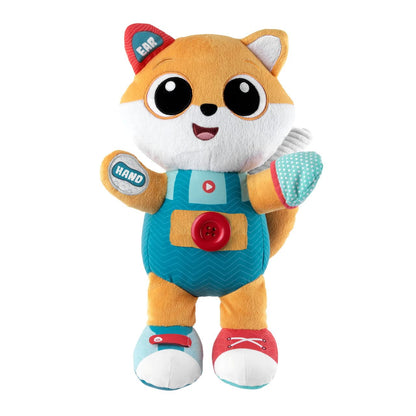 Chicco Foxy bilingual (EN/ES) interactive cuddly toy, 3-in-1 Montessori toy, 6 months – 4 years