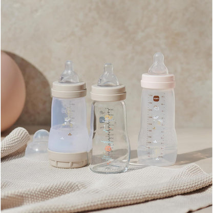 MAM Easy Active lutipudel 330 ml, beež, alates 6. elukuust