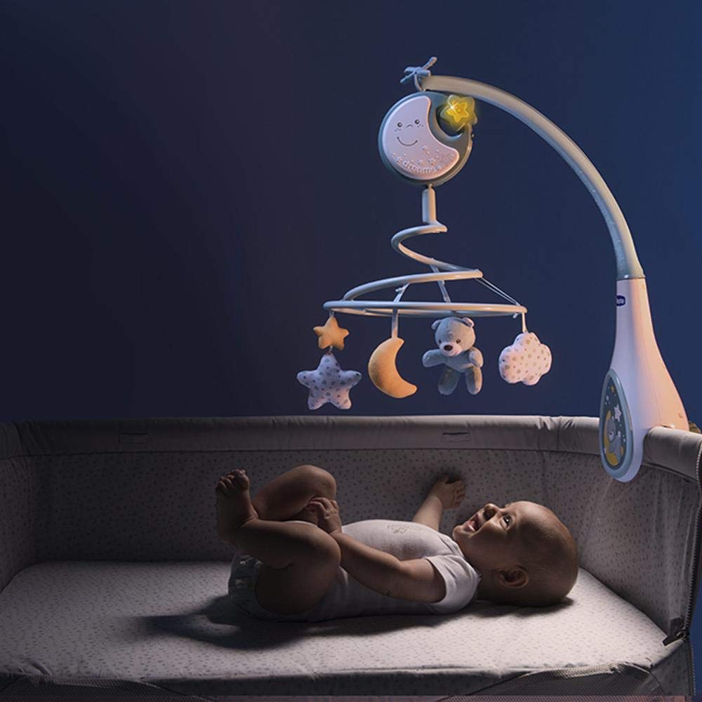 Chicco Next2Dreams 3-in-1 muusikaga beebikarusell ja öövalgus, sinine