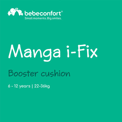 Bebeconfort Manga i-Fix turvaiste ISOFIX, 6–12 a / 22–36 kg, Tinted Black