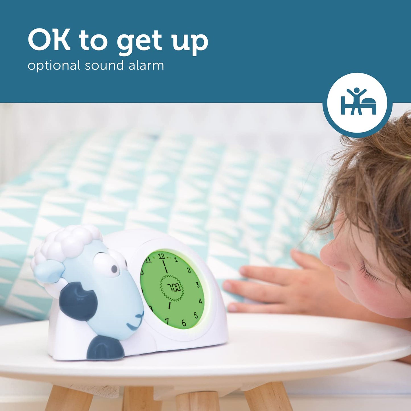 ZAZU Sam the Lamb unetreener ja äratuskell lastele, sinine