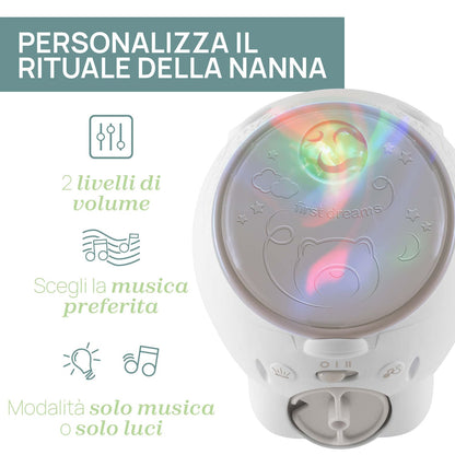 Chicco First Dreams Polar Bear projector, 2-in-1, night lamp and crib projector