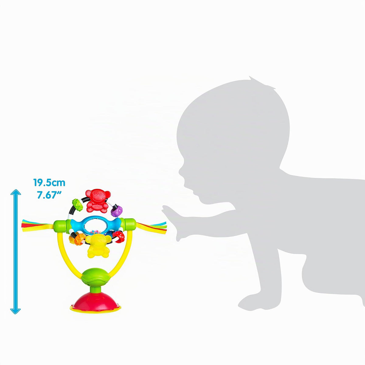 Playgro pöörlev kõristi iminapaga, alates 6 kuust