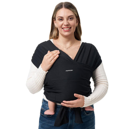 Momcozy elastne beebikandelina, must, 3,6-15 kg