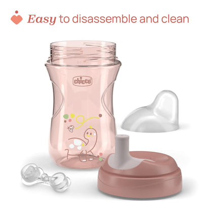Chicco Advanced joogitops kõrrega, 266 ml, roosa, 12+ kuud, CH06941-15
