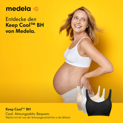 Medela Keep Cool rasedus- ja imetamisrinnahoidja, õmblusteta, Chai, 101044249
