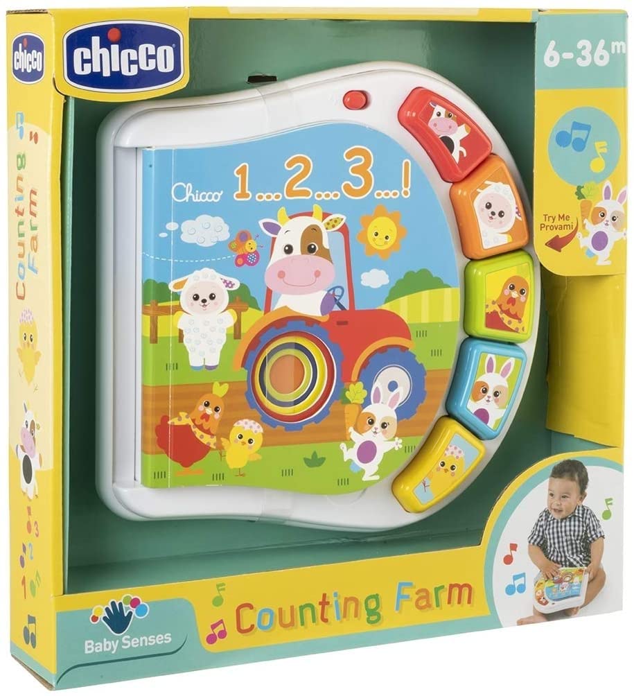 Chicco elektrooniline õpperaamat „Talu loomad”, 6-36 kuud