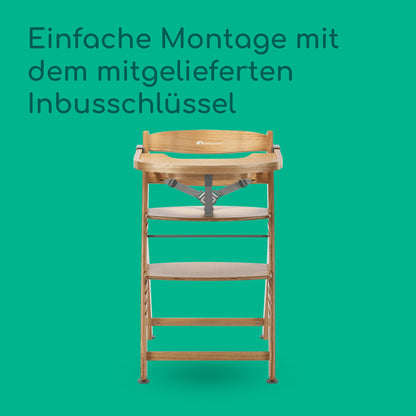 Bebeconfort Timba 2 söögitool, Natural Wood, 6+ kuud, kuni 110 kg