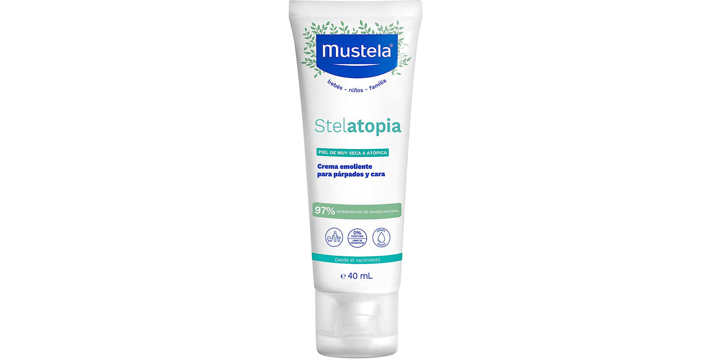 Mustela Stelatopia näokreem väga kuiva ja atoopilise naha jaoks, 40 ml