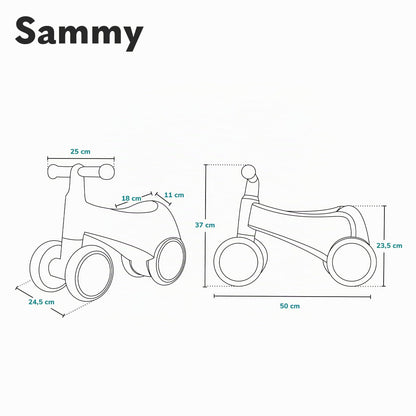 Lionelo Sammy jooksuratas 1–3 a, valge