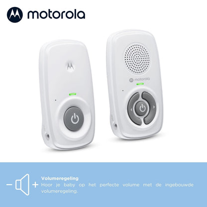 Motorola Nursery AM21 audio beebimonitor DECT-tehnoloogiaga, valge