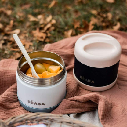Béaba termospurk beebitoidule, roostevabast terasest, 300 ml, hall/roheline