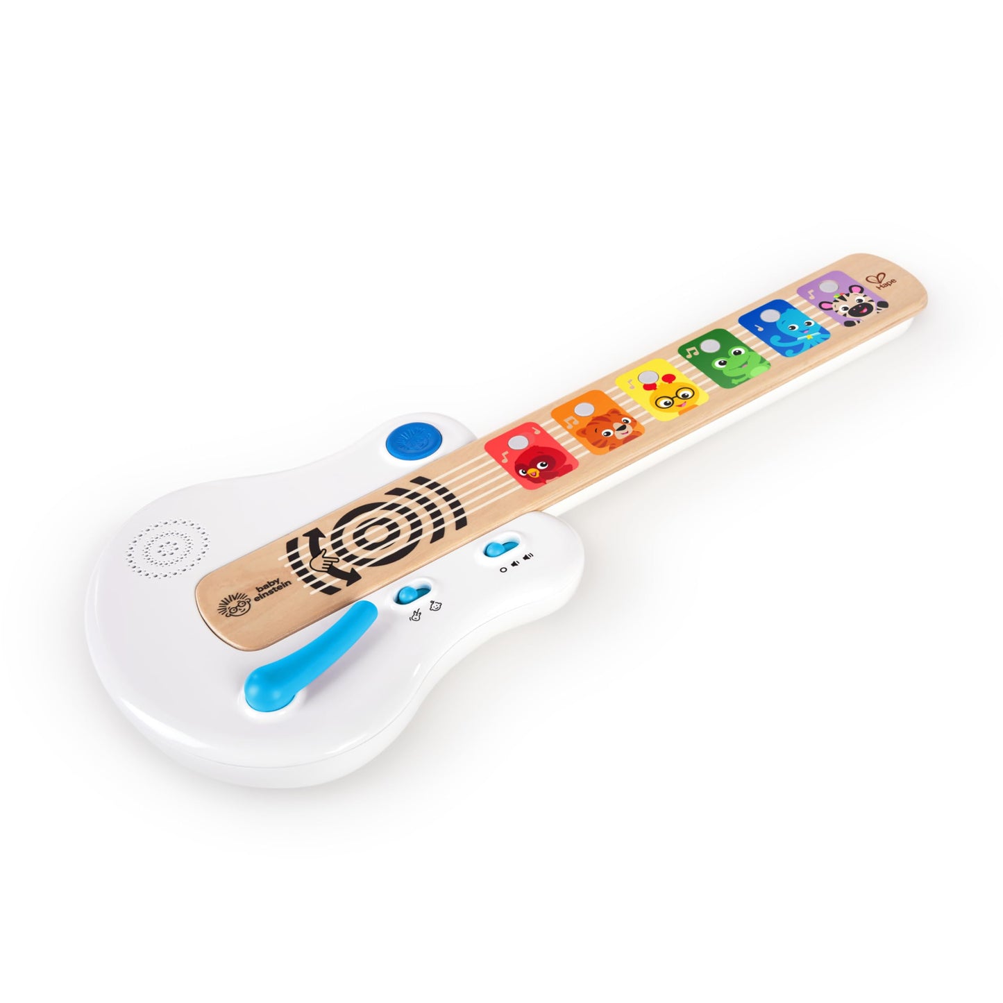 HAPE Baby Einstein Magic Touch puidust mängukitarr heliefektide ja valgusega, 12+ kuud