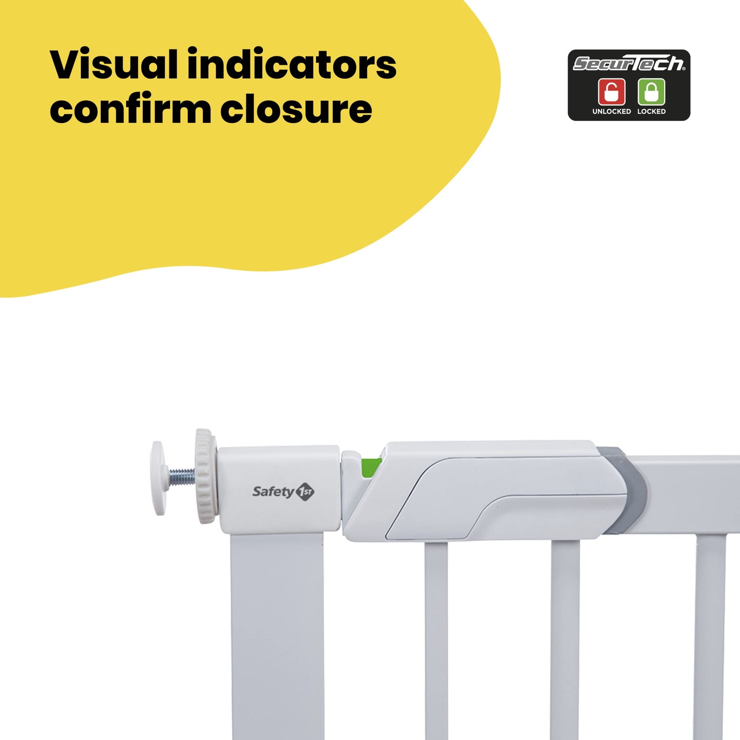 Safety 1st Flat Step turvavärav, 73–80 cm, valge