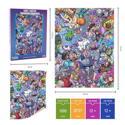 TAOZI&LIZHI funny 1000-piece puzzle "Rainbow Universe", for adults