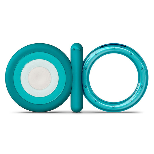 Suavinex jahutav silikoonist närimisrõngas beebile 4+, liblikakujuline, sinine