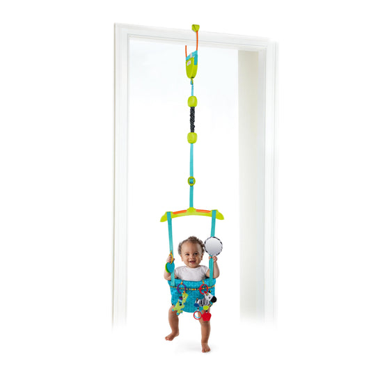 Bright Starts Bounce 'n Spring Deluxe uksekiik beebile, mänguasjadega