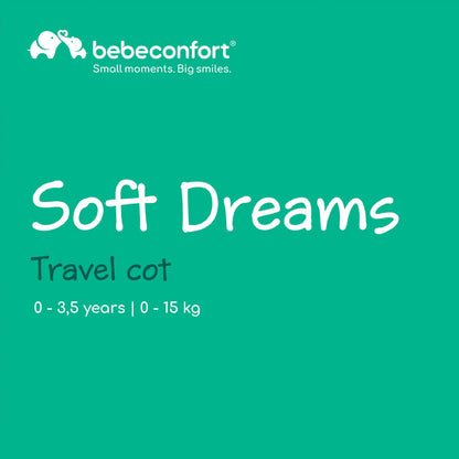Bebeconfort Soft Dreams reisivoodi, kokkupandav madratsiga, sünnist kuni 3,5 aastani