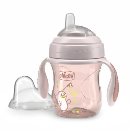 Chicco Transition joogitops 200 ml, roosa, 4+ kuud, BPA-vaba