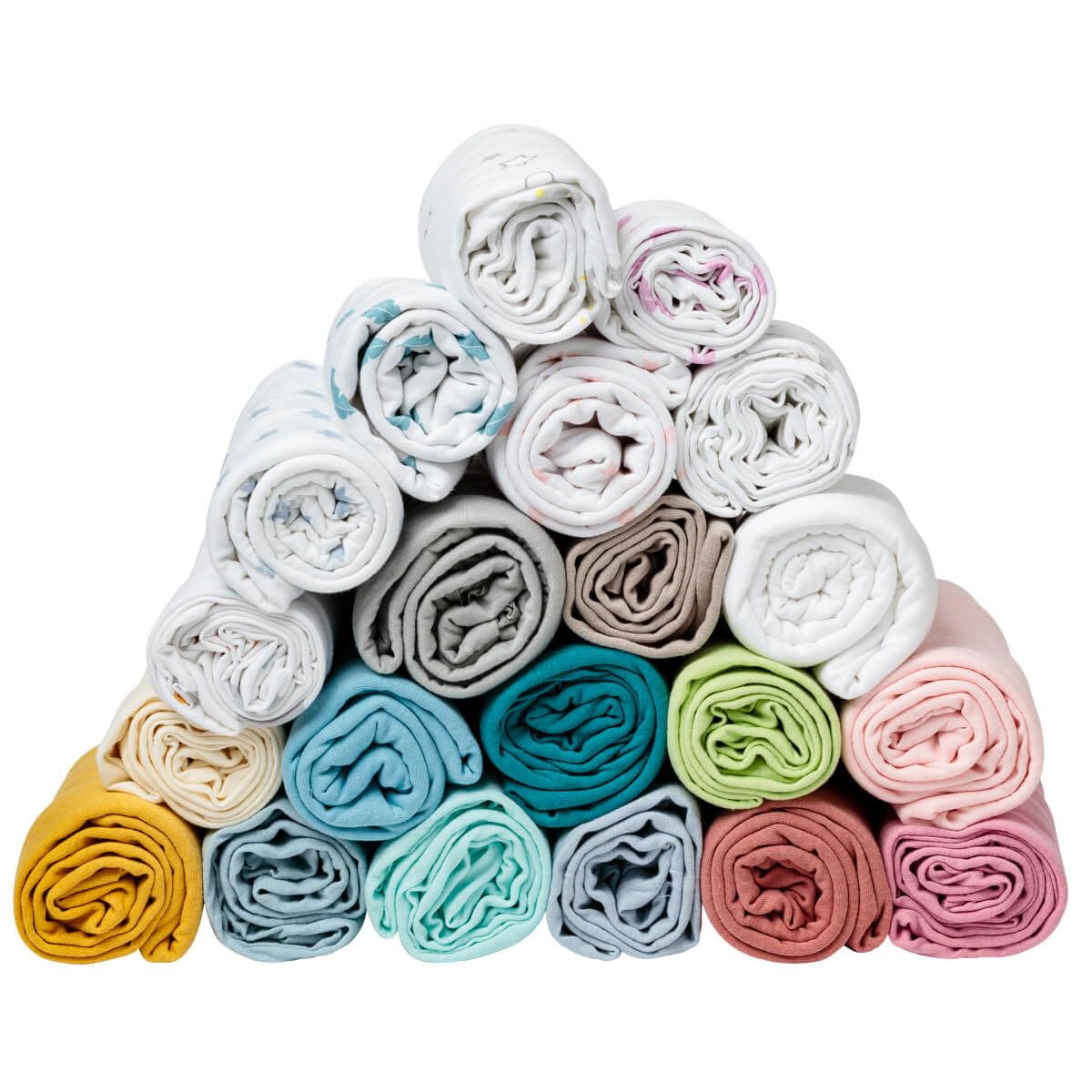 Babycalin kummiga voodilina, valge/roosa, 70 x 140 cm, 2 tk