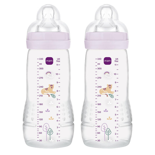 MAM lutipudel Easy Active lilla, 4+k 330 ml, 2 tk