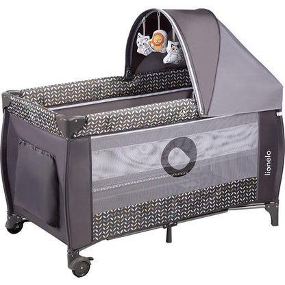 Lionelo Sven Plus 4-ühes reisivoodi mähkimislauaga kuni 15 kg, hall (Grey Scandi)