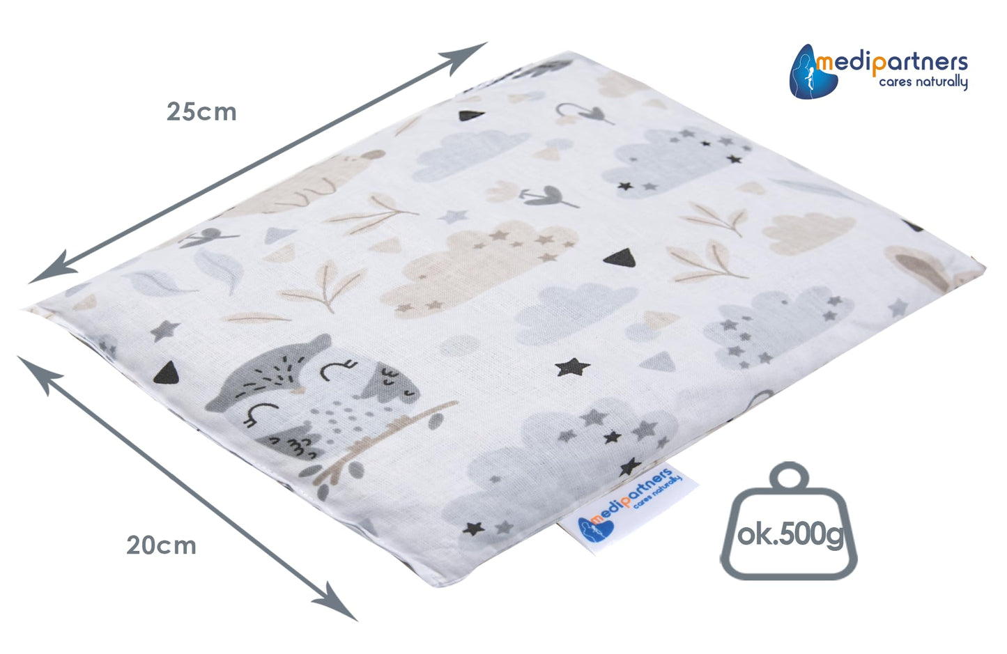 Medi Partners kirsikakivipadi 20 × 25 cm, 500 g, Lichtung
