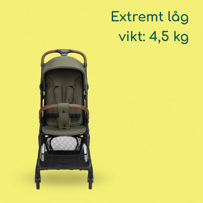 Bebeconfort Zephir lightweight and compact travel stroller, 0–4 years, Mineral Green