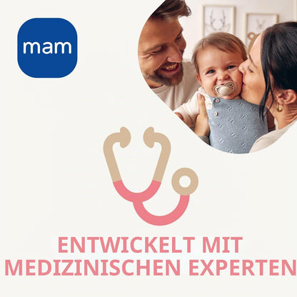 MAM Easy Start Anti-Colic lutipudelite komplekt 2 tk, 260 ml, roosa, 2+ kuud