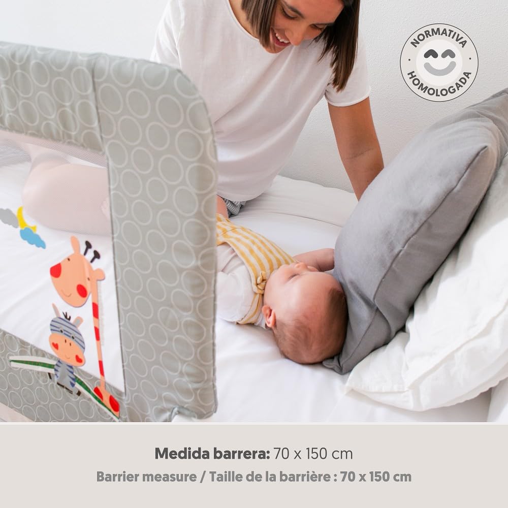 INTERBABY voodipiire 150 cm, hall kaelkirjak