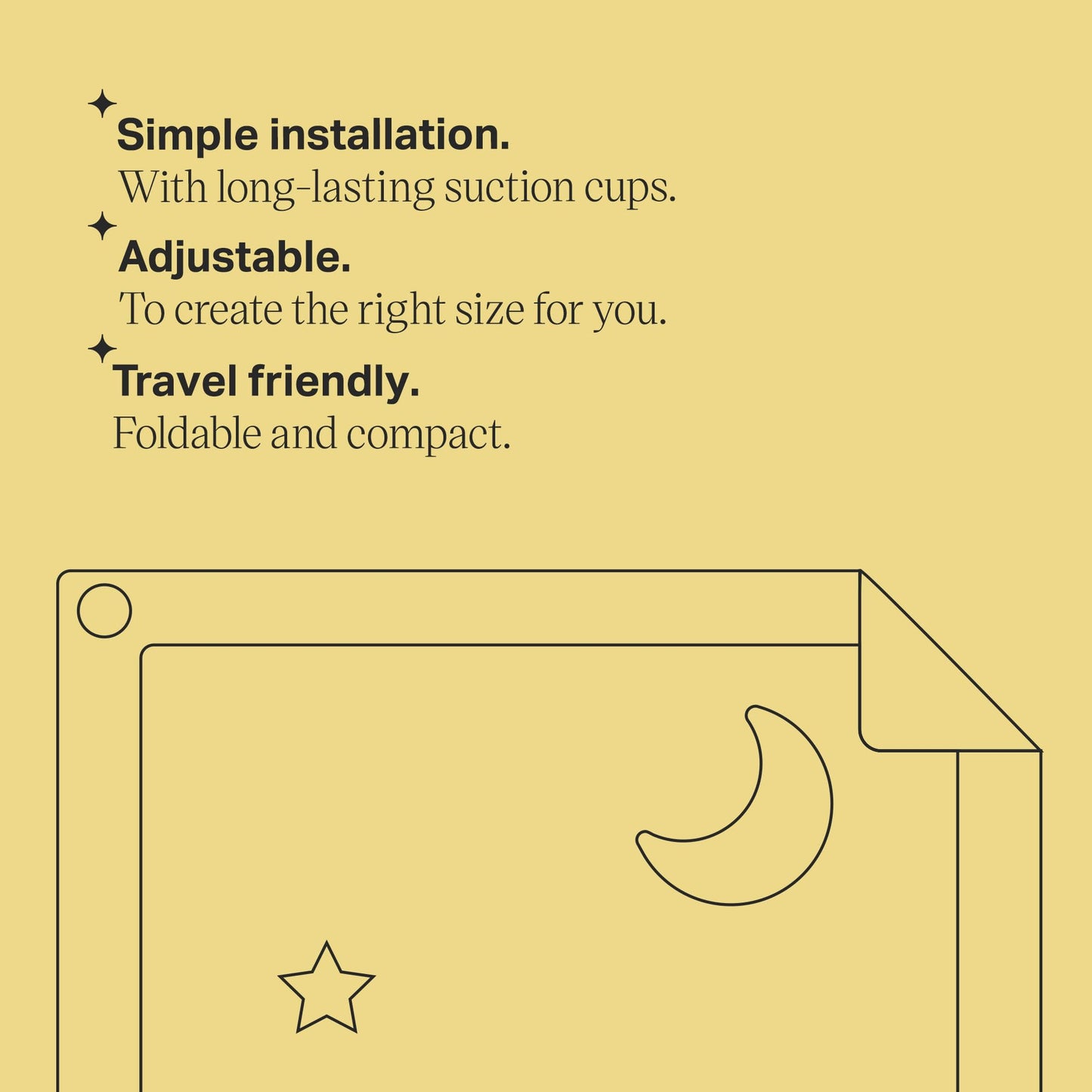 Tommee Tippee Sleeptight kaasaskantav pimendav kardin, keskmine, 99 × 130 cm