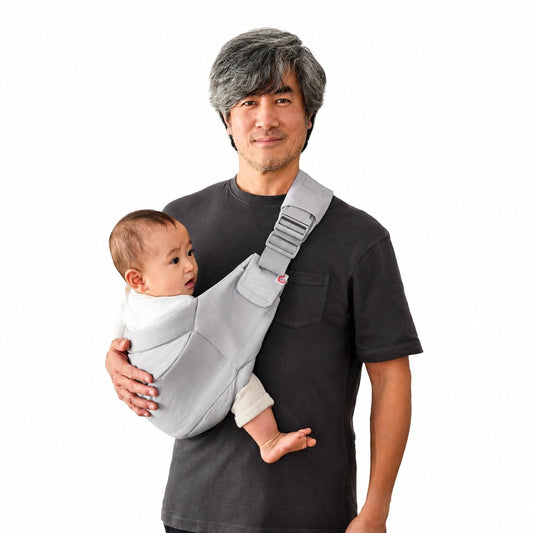 Ergobaby Upsie Sling beebikandekott Pearl Grey, 6–48 kuud