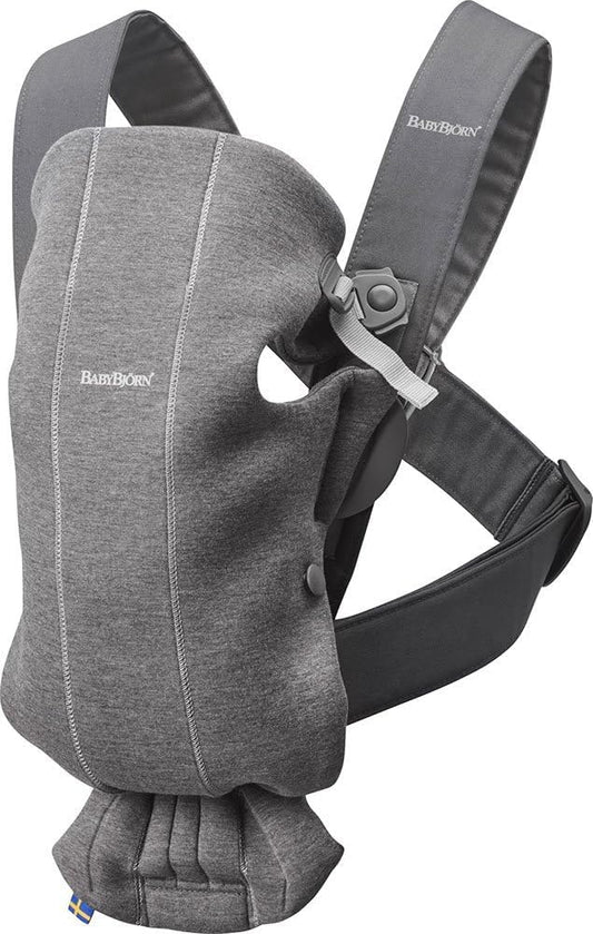 BabyBjörn Baby Carrier Mini kandekott, 3D-jersey, tumehall