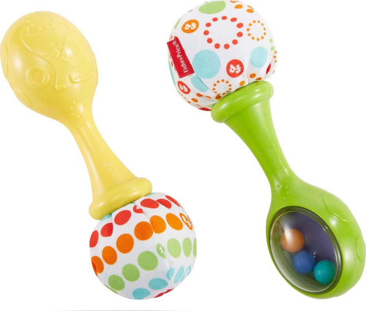 Fisher-Price Rattle ’n Rock marakad, 2-osaline kõristikomplekt beebile (3+ kuud)