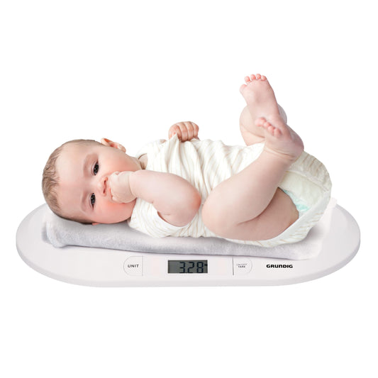 Grundig digitaalne beebikaal täpsusega 10 g, kuni 20 kg, valge