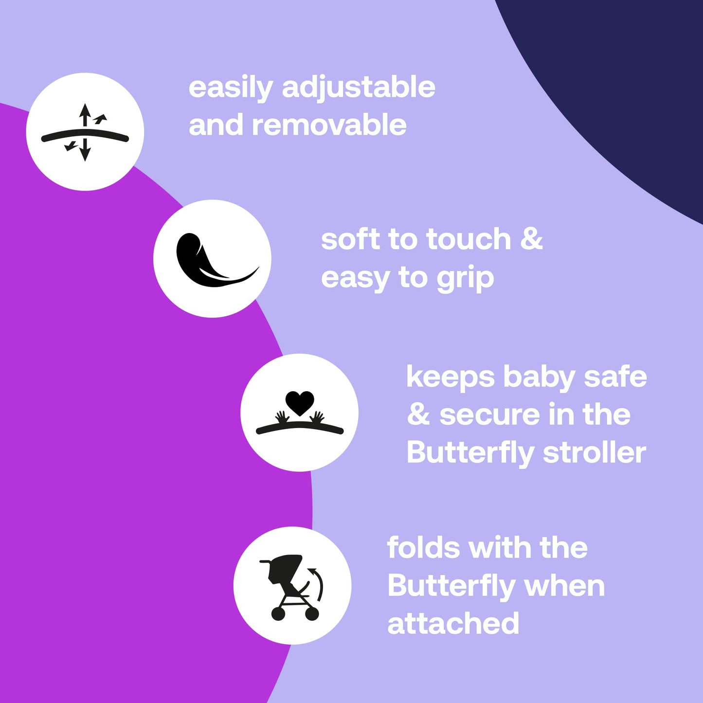 Bugaboo Butterfly turvapiire (ilma adapteriteta!), must