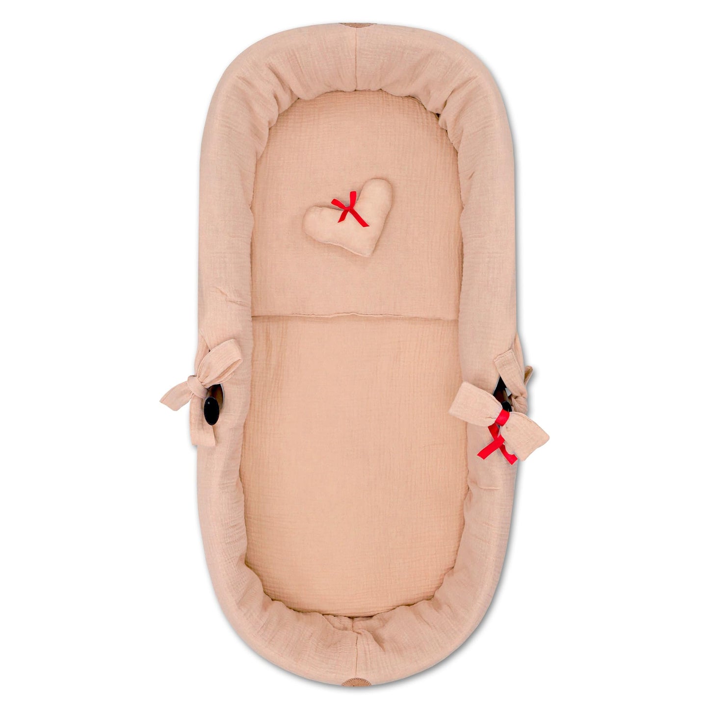 Totsy Baby musliinkangast vankrikomplekt, 3-osaline, karamellipruun