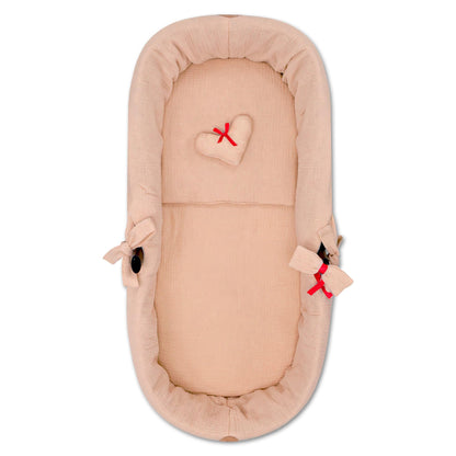 Totsy Baby musliinkangast vankrikomplekt, 3-osaline, karamellipruun