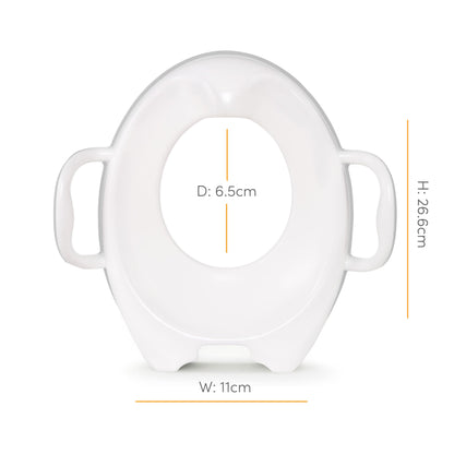 Munchkin vastupidav potitreeningu WC-iste käepidemetega, valge