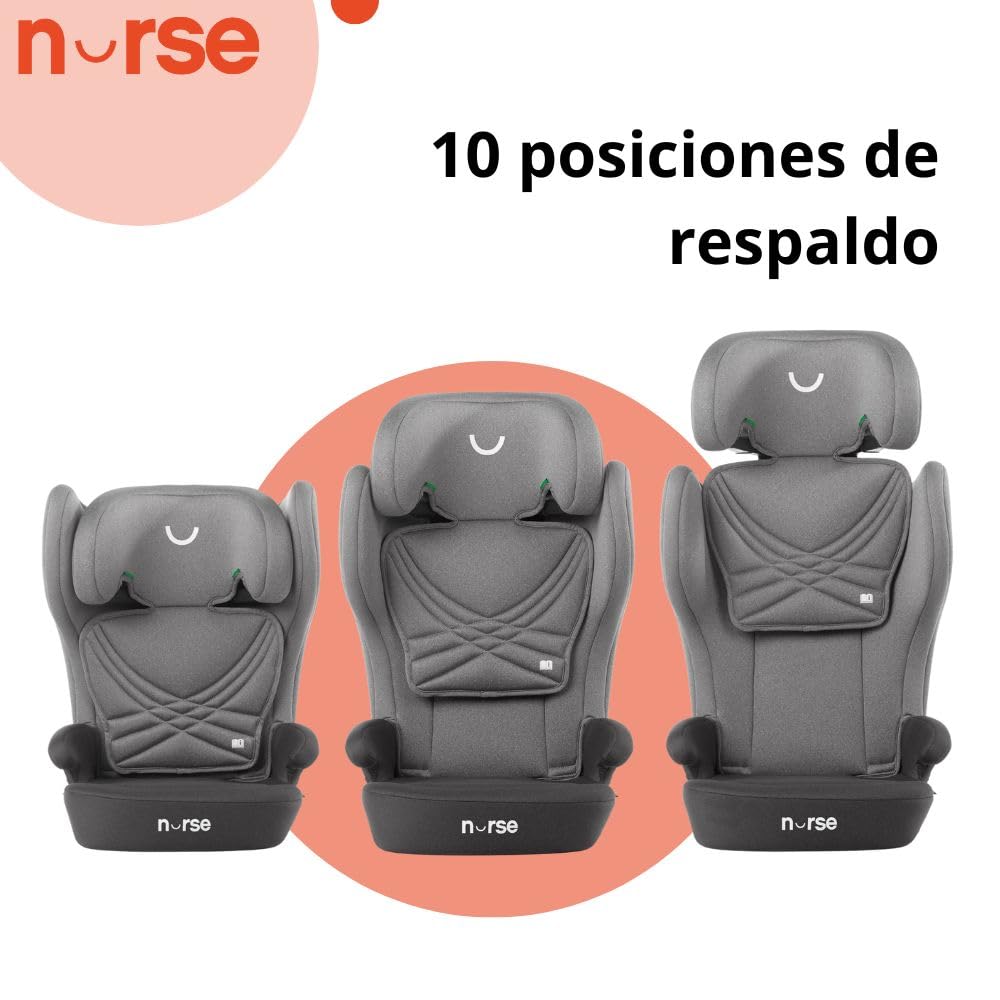 Nurse by Jané Spring i-Size turvatool 100–150 cm, ISOFIX, kokkupandav, must