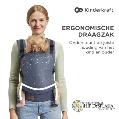 Kinderkraft NINO Confetti ergonoomiline beebikandekott, 2 kandmisviisi, hall