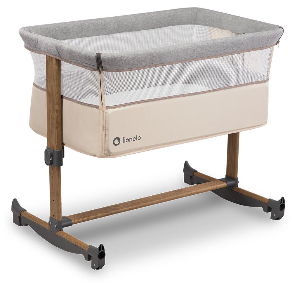 Lionelo Leonie 3-in-1 vooditasku, 0–6 kuud, kuni 9 kg, reguleeritav kõrgus ja kallutus, Beige