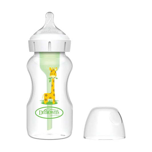 Dr. Brown's laia kaelaga lutipudel 270 ml Giraffe PP Options + N2 lutt
