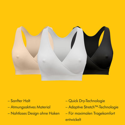 Medela Keep Cool Sleep õmblusteta rasedus- ja imetamisrinnahoidja, must, suurus M, 101044255