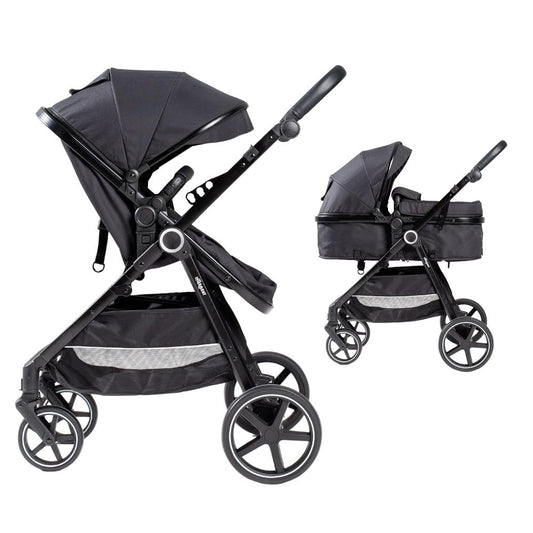 Interbaby Versa 2in1 lapsevanker vankrikorviga kuni 22 kg – must