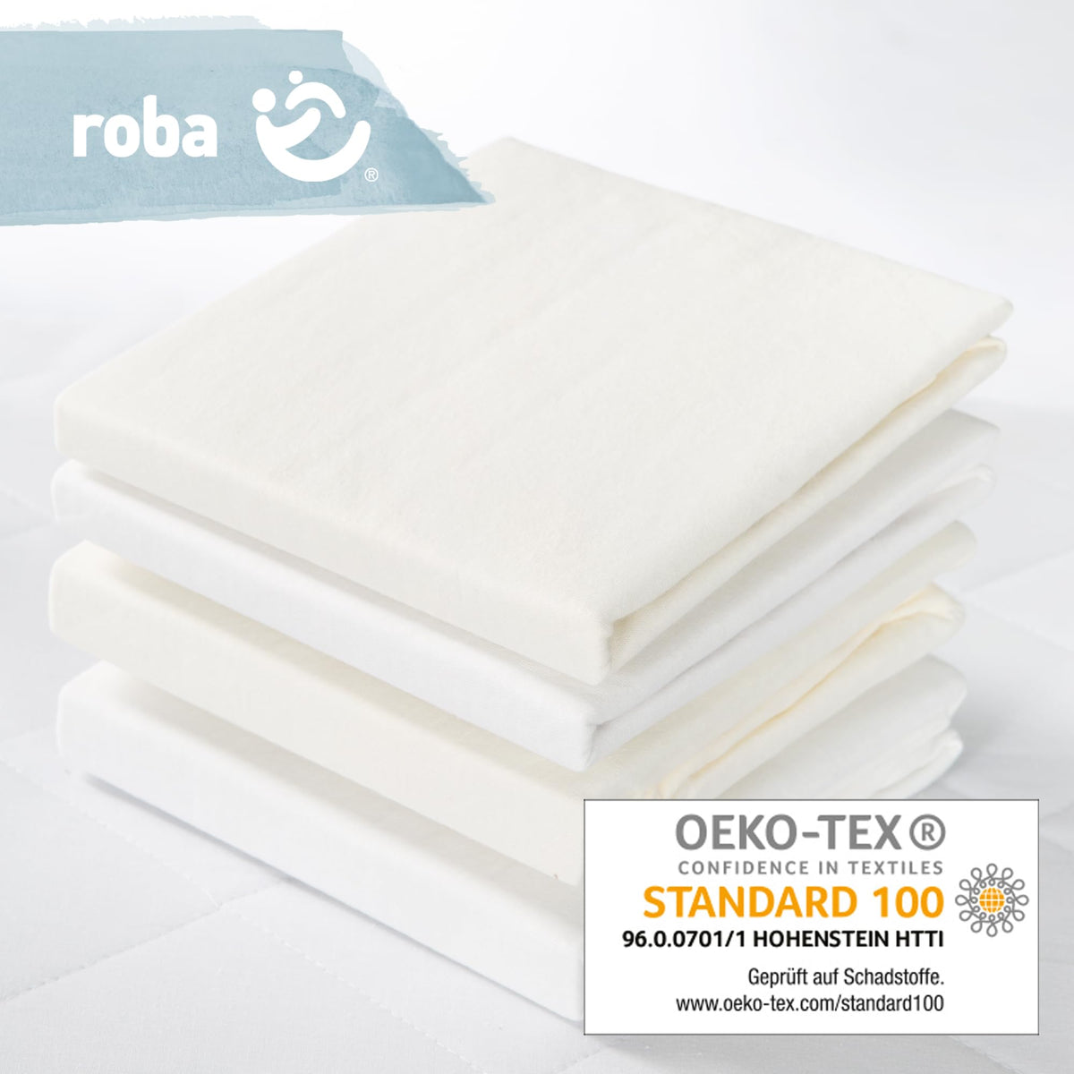 roba kummiga lina Safe Asleep 40 x 90 / 45 x 90, Canadian White