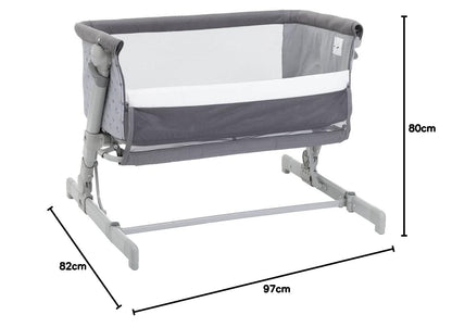 Chicco Next2Me Go vooditasku vastsündinutele, tumehall (Dark Grey), 0–6 kuud