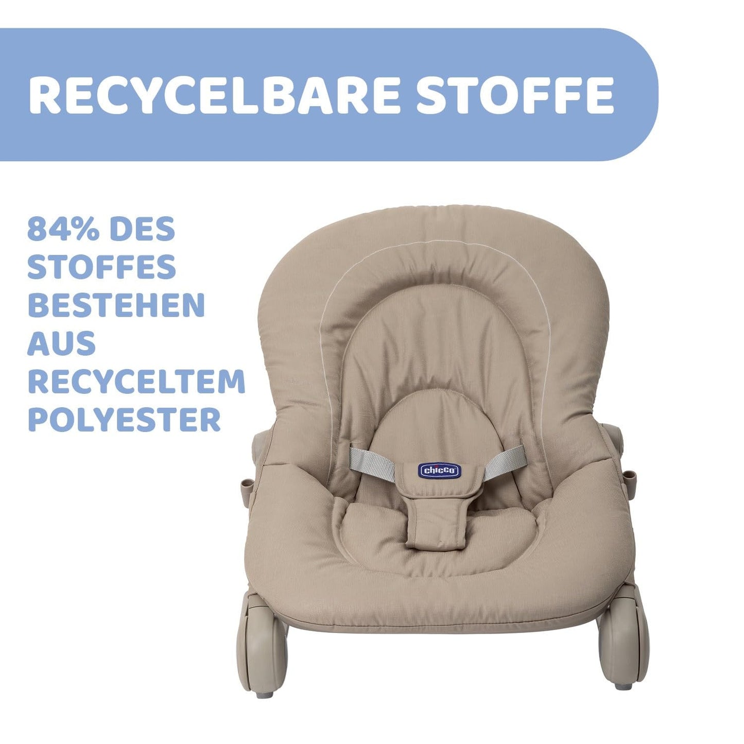 Chicco Hooplà beebikiik, beige, 0 kuud kuni 18 kg, mänguriba ja 4 asendit