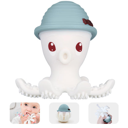 Mombella Octopus närimislelu beebidele 6-18 kuud, BPA-vaba, rauaroheline